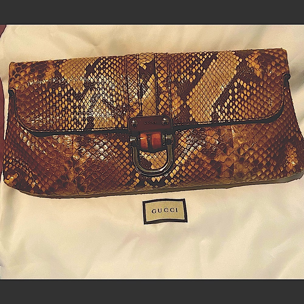 Gucci Snake Skin Clutch